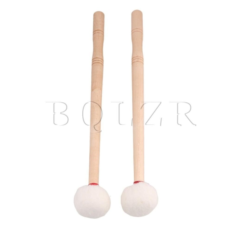 12 Inch Timpani Soft Felt Head Mallet Wood Handle Set of 2 - intl