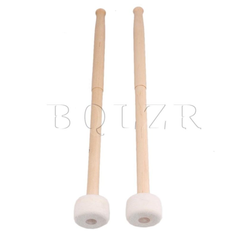 14 Inch Timpani Soft Felt Head Mallet Maple Handle Set of 2 - intl
