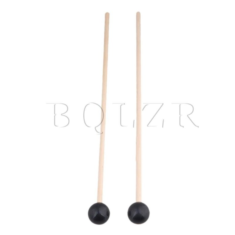 15 Inch Rubber Head Maple Handle Bell Mallet Set of 2 - intl