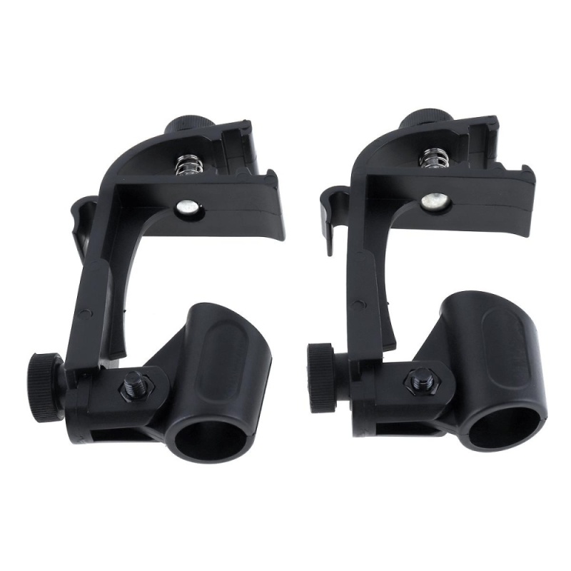 2pcs/lot Adjustable Microphone Clamp Stage Drum Shockproof Mic
Mount Holder Studio Stand - intl