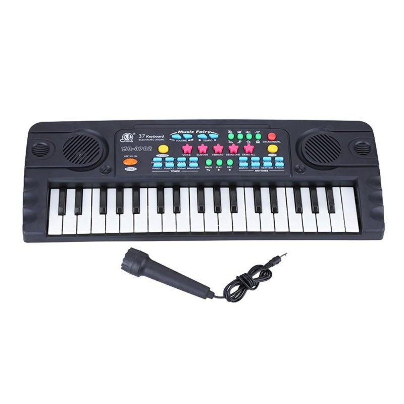 37 Keys Multifunctional Mini Electronic Keyboard Music Toy with Microphone Educational Electone Gift for Children Kids Babies Beginners - intl