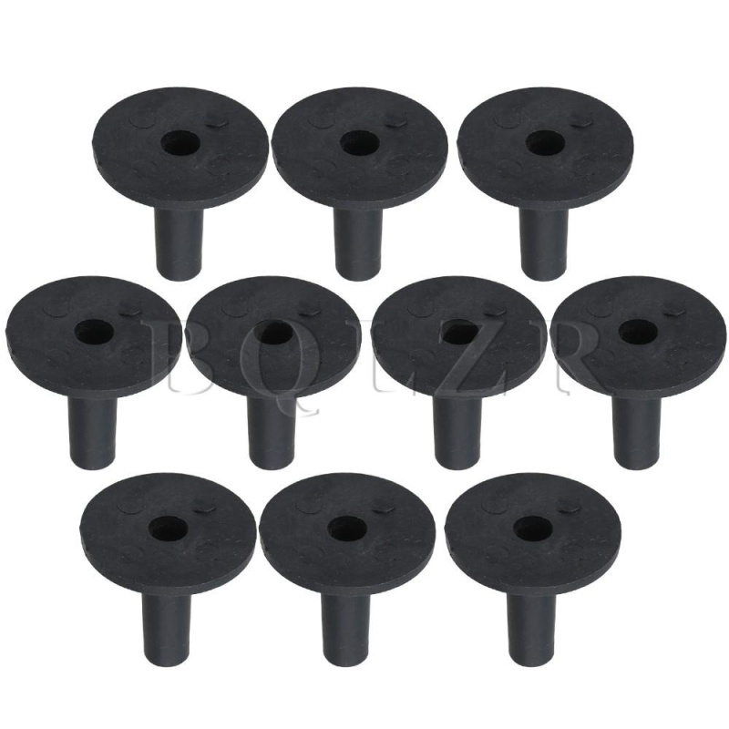 4.2x3.8cm Plastic Cymbal Sleeves with Flange Base Set of 10 Black -
intl