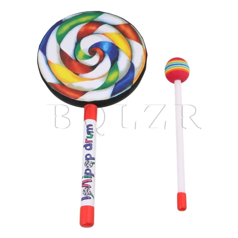 5.9 Inch Plastic Lollipop Shape Baby Hand Drum Percussion Toy
Multicolor - intl