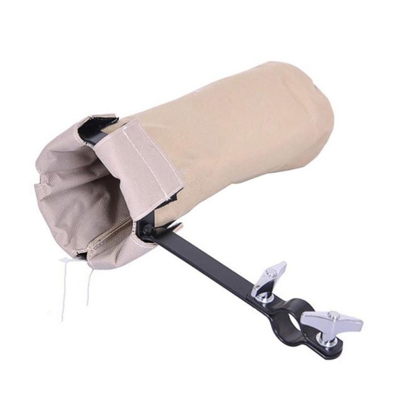 Drum Kit Drumstick Cylinder Canvas Drum Stick Package Drumstick Bag Holder Color:Khaki - intl