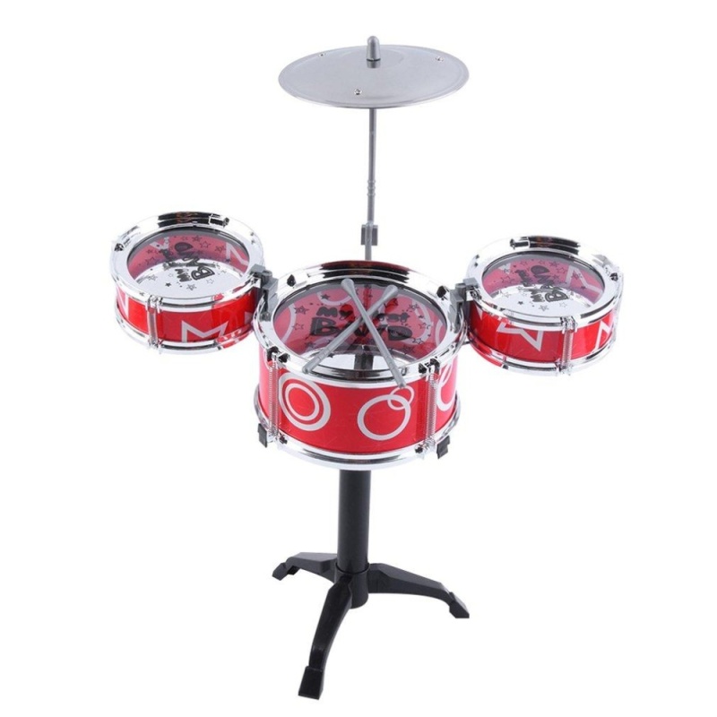 GOOD Children Kids Educational Toy Rock Drums Simulation Musical Instruments - intl