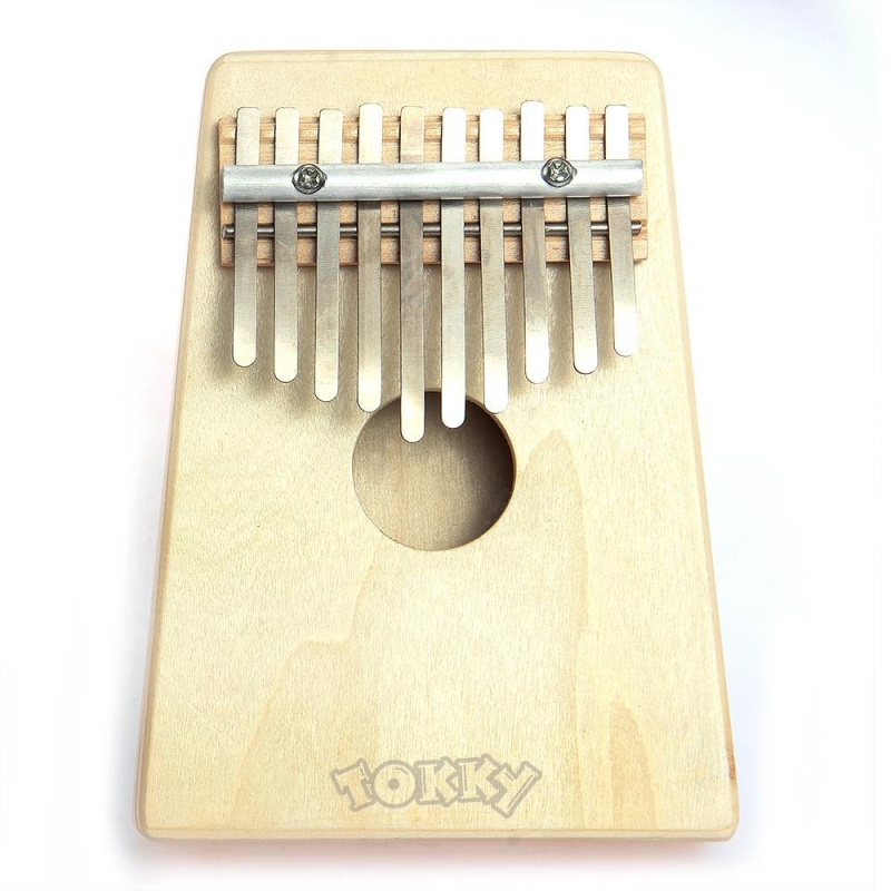 Kalimba Mbira Likembe Sanza Thumb Piano Pine 10-Key (Natural Color) - intl