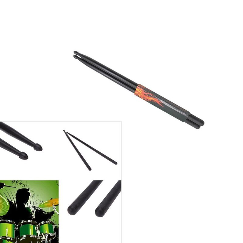 leegoal Lightweight Nylon Classic 5A Drum Sticks (Black,2pcs) -
intl