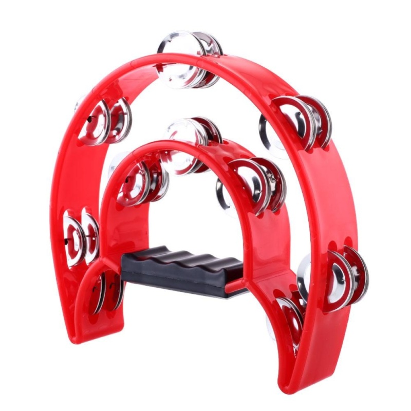 Media, Music Books Drum Sets Double Half Moon Tambourine Tamborine Percussion Drum Jingles Musical New - intl