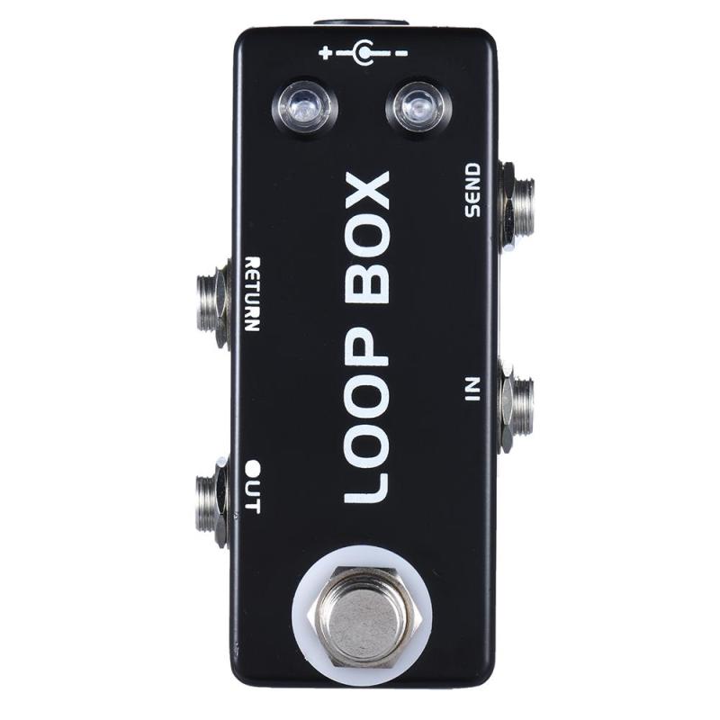 Mini Guitar Effect Pedal Loop Box Switcher Channel Selection True Bypass Zinc-aluminium Alloy Body - intl