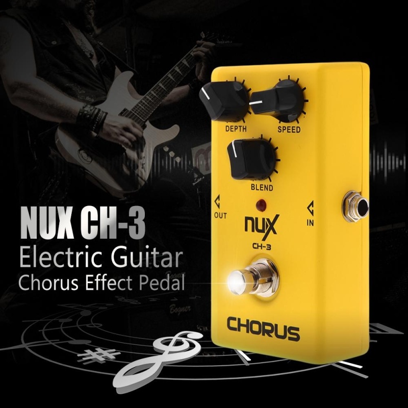 NUX CH-3 Guitar Electric Effect Pedal Chorus Low Noise BBD High Quality True Bypass Yellow ^ - intl