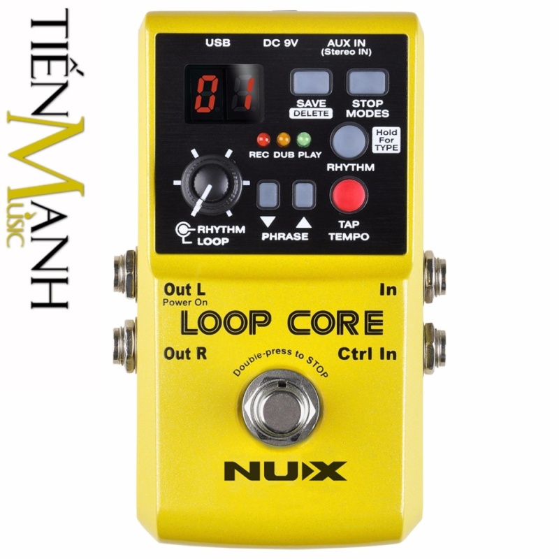 Phơ Guitar tạo vòng lặp Nux Loop Core Effect Pedal (Bàn đạp Looper
Fuzz - Thời gian ghi âm 6h)