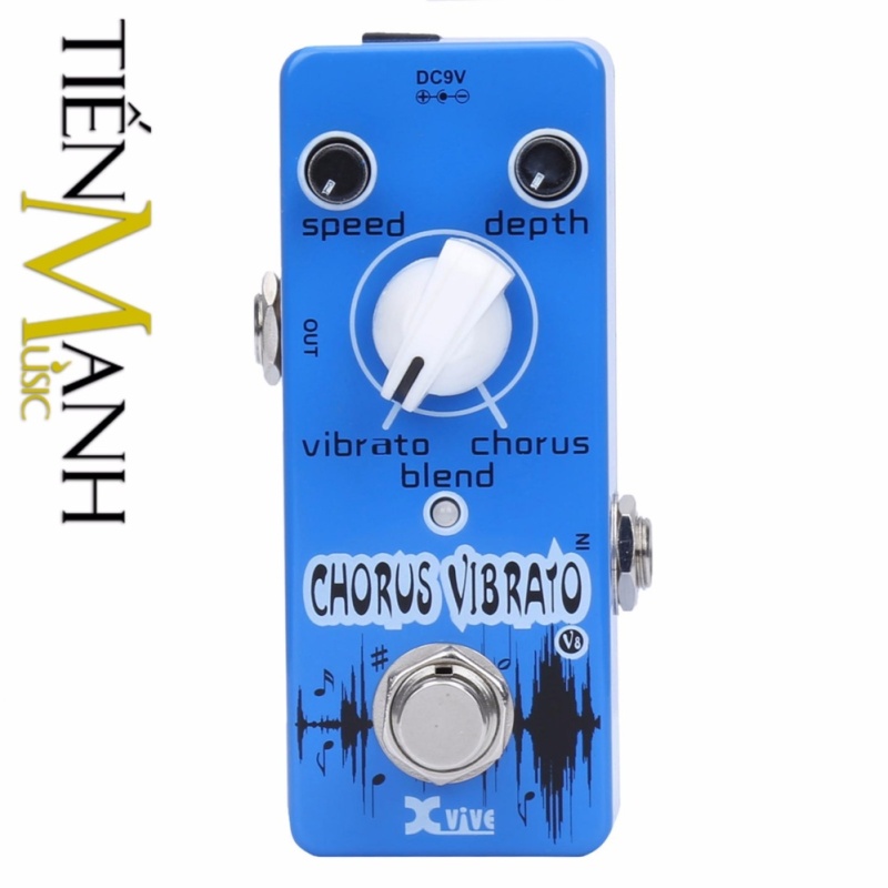 Phơ Guitar Xvive Analog Chorus Vibrato V8 (Có Nguồn xịn đi kèm -
Bàn đạp Fuzz Pedals Effects)