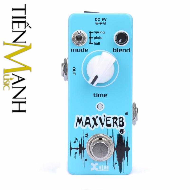 Phơ Guitar Xvive Digital Maxverb (Reverb) D1 (Có Nguồn xịn đi kèm -
Bàn đạp Fuzz Pedals Effects)