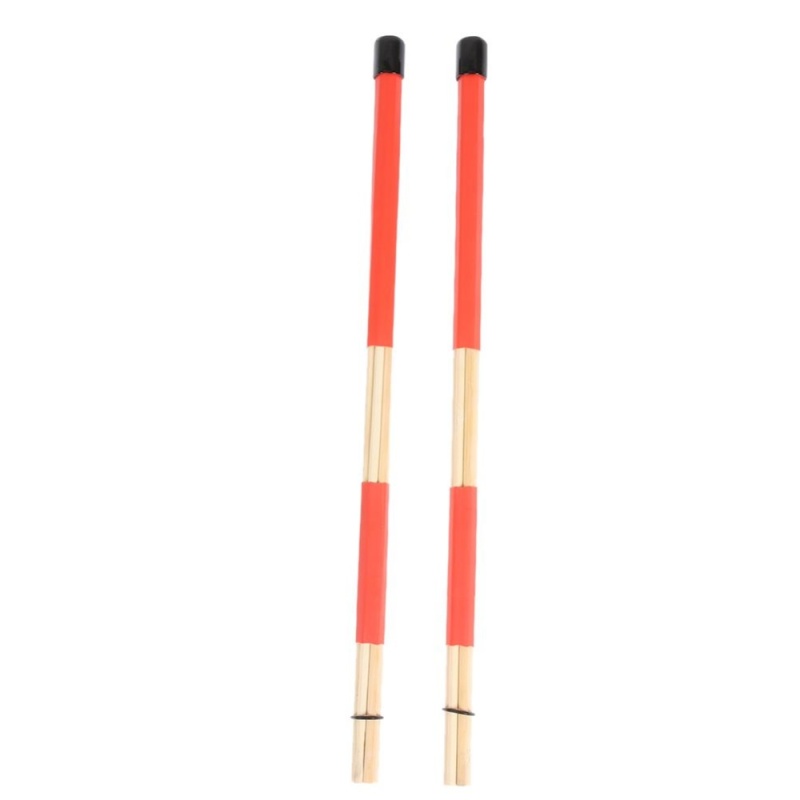 Professional Bamboo Drum Brush Bundle Stick Bamboo Drums Sticks - intl