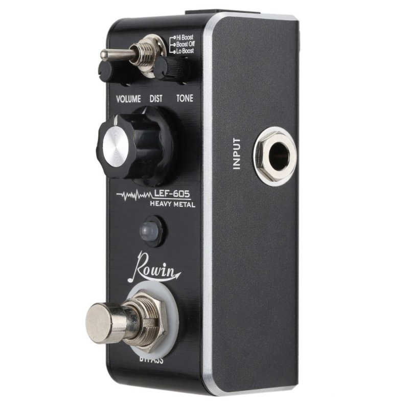 Rowin LFE-605 3 Way Heavy Metal Distortion Mini Electric Guitar Effect Pedal Knob Switch Single Effect with True Bypass - intl
