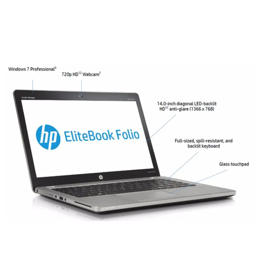Laptop HP Folio 9470M core i5 ram 4g ssd 120g 14.0