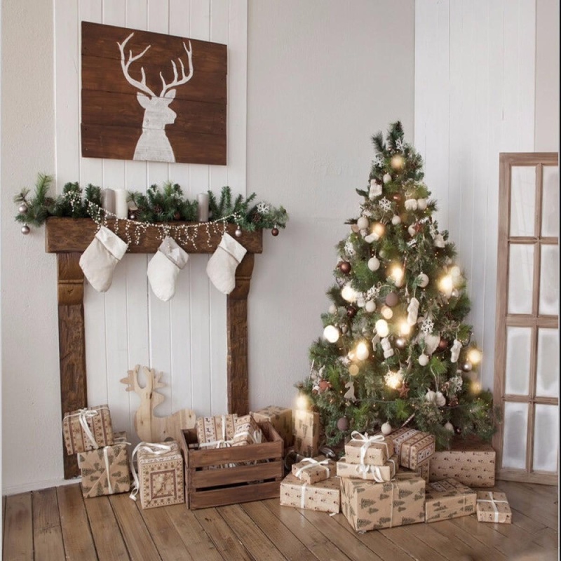 8X8FT Home Decor Theme Tree Gift Photography Background Backdrop Studio Prop - intl