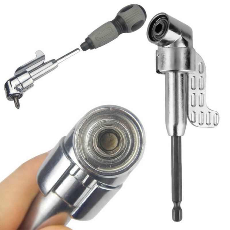 Adjustable Hexbit Angle Driver Electric Screwdriver Magnetic Bit
Wrench Hex Bit Drive Offset Attachment - intl