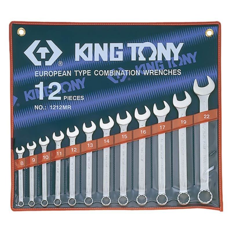 Bảng giá Bộ vòng miệng 12 cái hệ mét Kingtony 1212MR 8-22mm (Trắng xám)