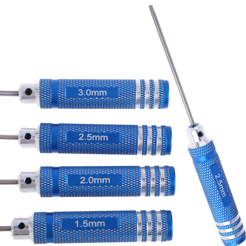 HSP Blue Metal Hex Head Screw Driver Wrench Tool 1.5mm 2.0mm 2.5mm
3.0mm (Intl)