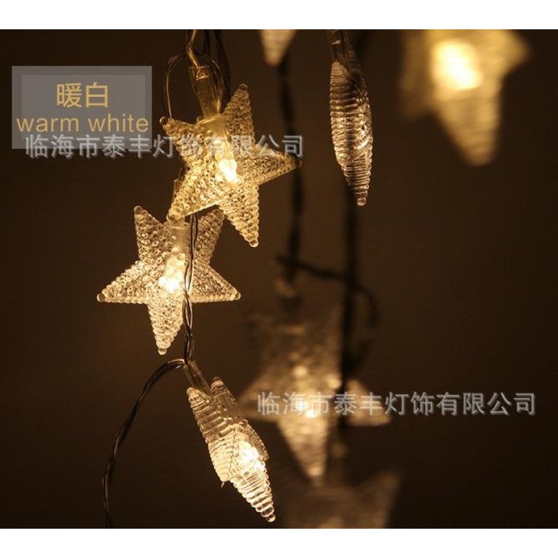 Led lights flash lights string lights sky stars light Christmas lights five - pointed star small lights wedding indoor