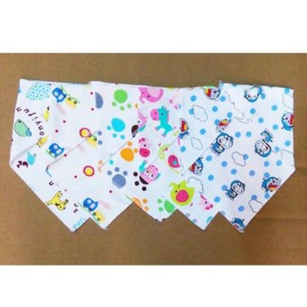 Bộ 5 khăn yếm tam giác mền mịn cho bé