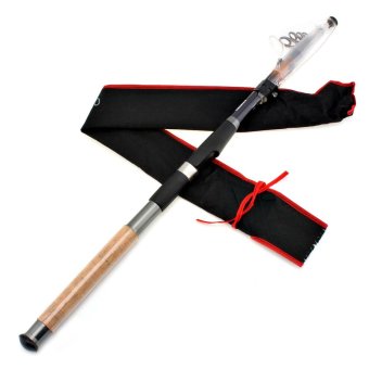 2.4M Carbon Fishing Rod Portable Spinning Telescopic Fishing Pole -intl