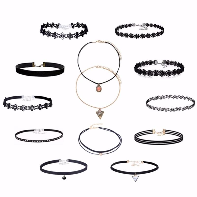 Bộ 12 vòng choker thời trang