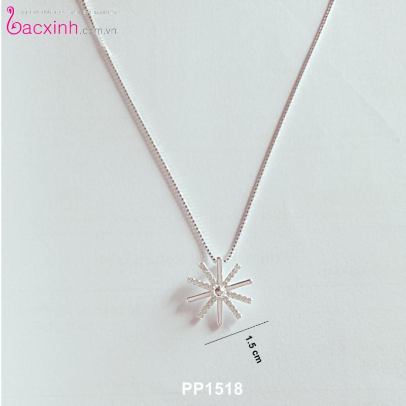 Bộ dây chuyền liền mặt trang sức bạc Ý S925 Bạc Xinh - Hậu duệ mặt trời PP1518