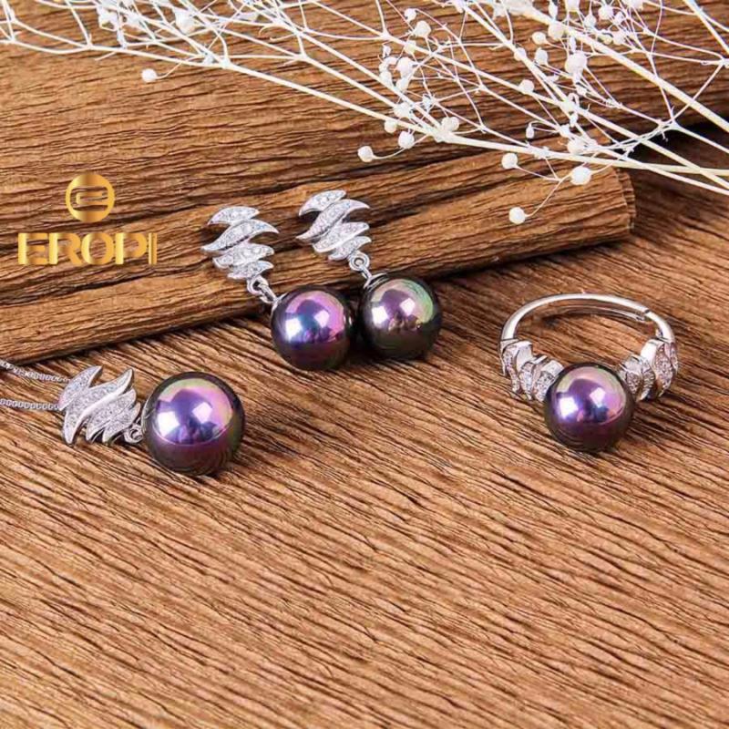 Bộ trang sức bạc Tiara Pearl - Eropi Jewelry