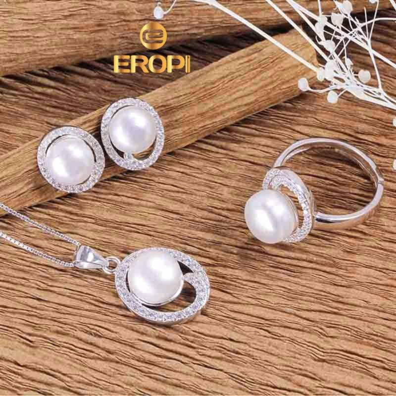 Bộ trang sức bạc Wonderful Pearl - Eropi Jewelry