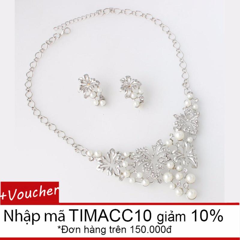 Bộ Trang Sức Đính Đá Tim Accessories 1029