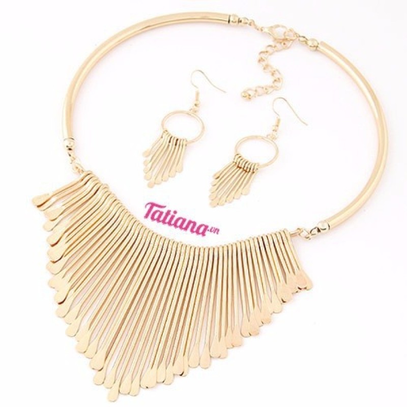 Bộ Trang Sức Kiềng Tua Rua D2325 (Vàng)