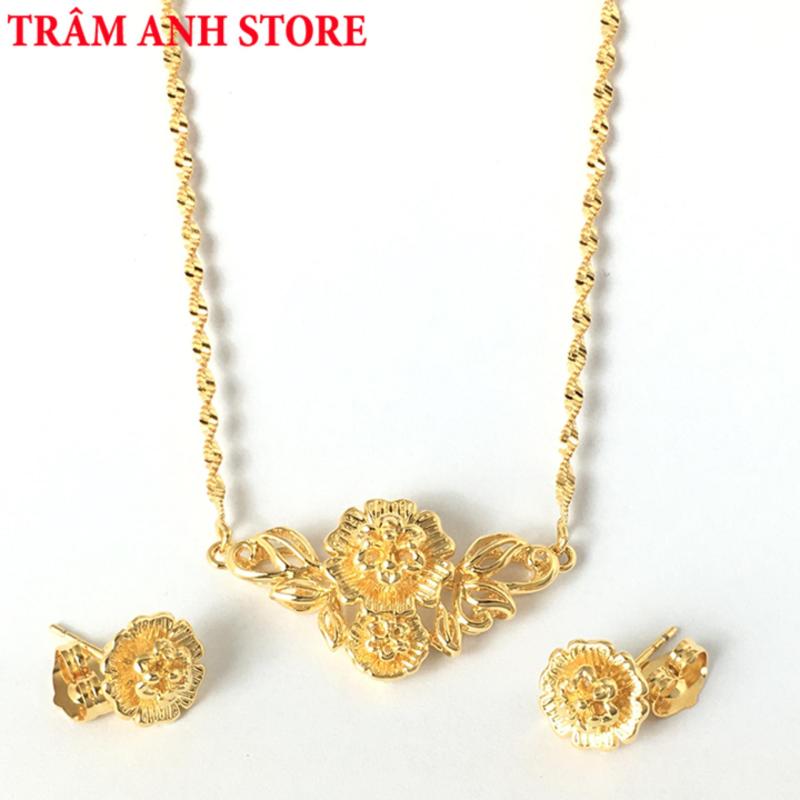 BỘ TRANG SỨC NỮ MẠ VÀNG 24K CAO CẤP - BTS129L15