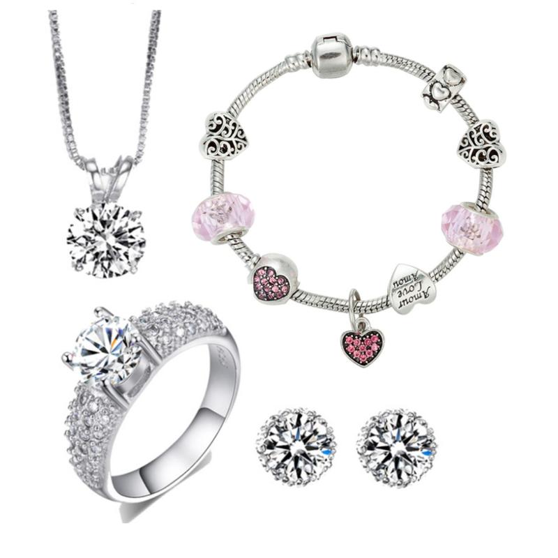 Bộ trang sức vòng tay charm thời trang MTJ263