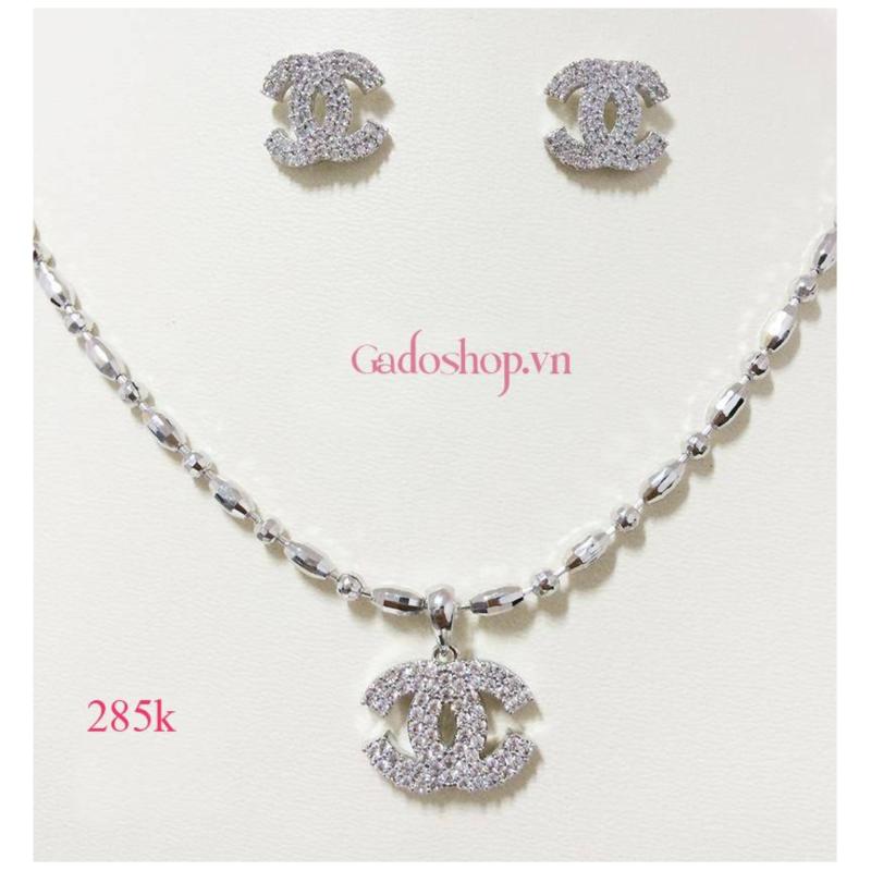 Bộ Trang Sức Xi Bạch Kim Chanel Gadoshop