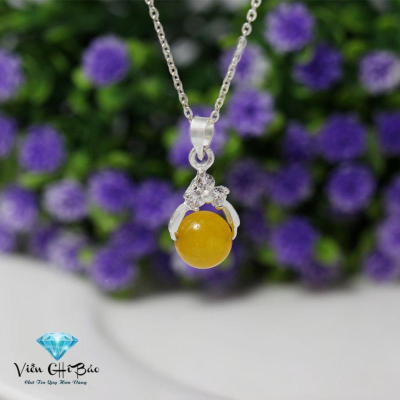 Dây Chuyền bạc Nữ, Dây Chuyền Nữ Đẹp, Dây Chuyền Cho Nữ, Dây Chuyền Đẹp, dây Chuyền Chất Lượng, Dây Chuyền Giá Rẻ, Dây Chuyền Đá Vàng Chất Liệu Bạc Ta Cao Cấp - Thương Hiệu Viễn Chí Bảo