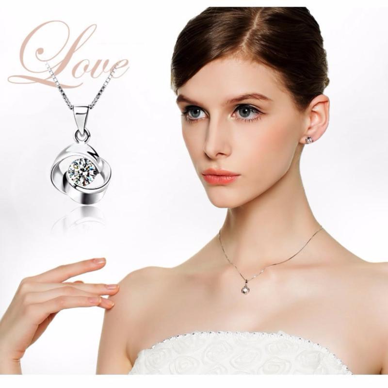 Dây chuyền Bạc vòng cổ nữ mặt thời trang Hàn Quốc