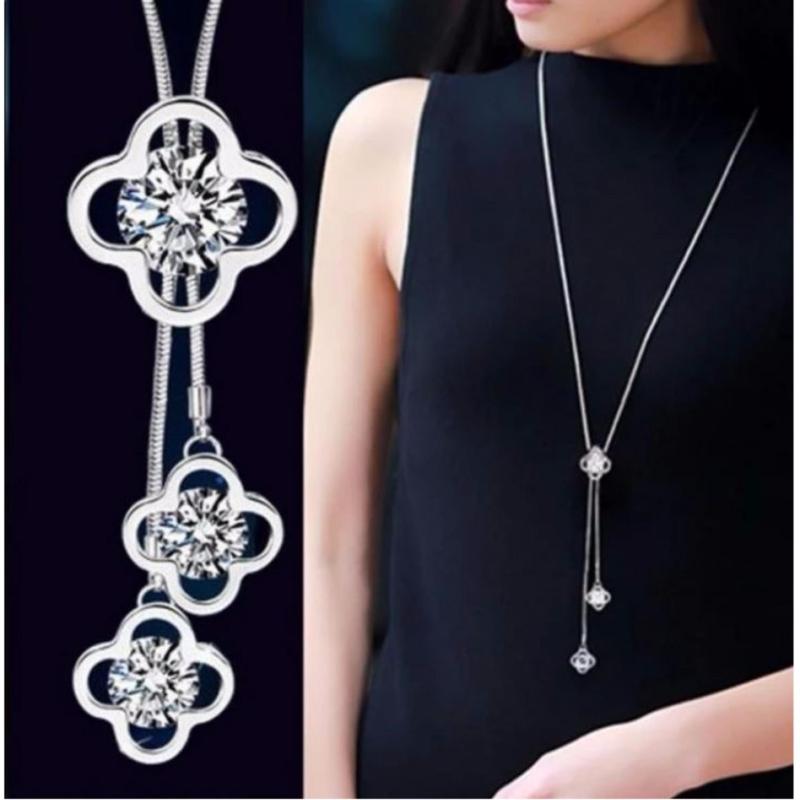 Dây Chuyền Dài Pha Lê Lấp Lánh phong cách Hàn Quốc-DC1