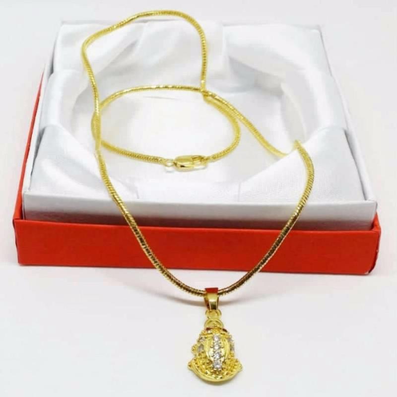 Dây chuyền nữ phong thủy cóc ngậm tiền (VC2301)