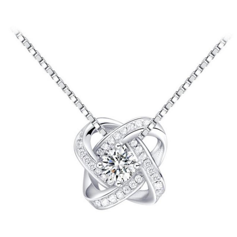 Dây Chuyền Nữ Vì Sao Tinh Tú (Mặt Nhỏ 10 mm) - Trắng Bạc