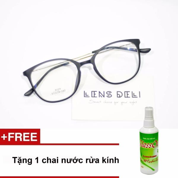 Giá bán Gọng kính mỏng nhẹ LENS Deli + Tặng 1 chai nước rửa kính Glassone