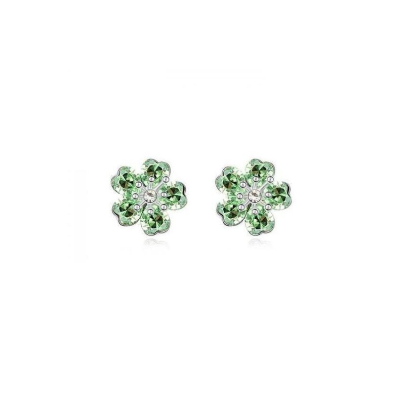 HKS HKS80913Qs Sakura Austria Crystal Earrings Olive - intl