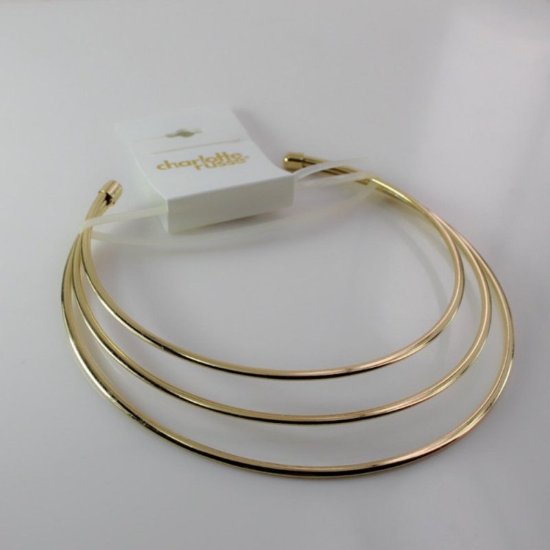 kiềng cổ nữ 3 tầng mạ vàng 14k DC3804