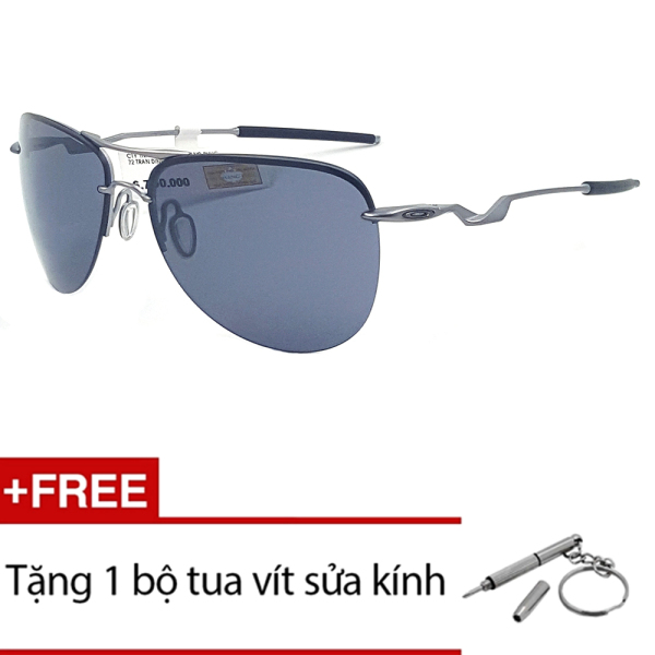 Giá bán Kính mát Oakley TAIL PIN OO4086 12 (Đen) + Tặng 1 bộ tua vít sửa kính