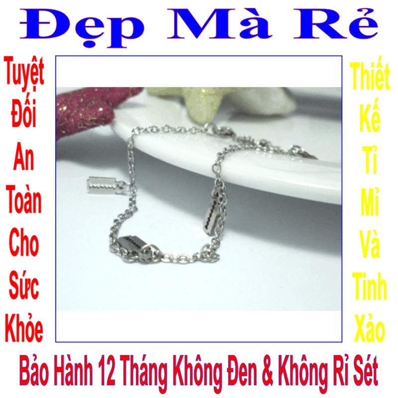 Lắc chân inox Đẹp Mà Rẻ kiểu hình lưỡi lam