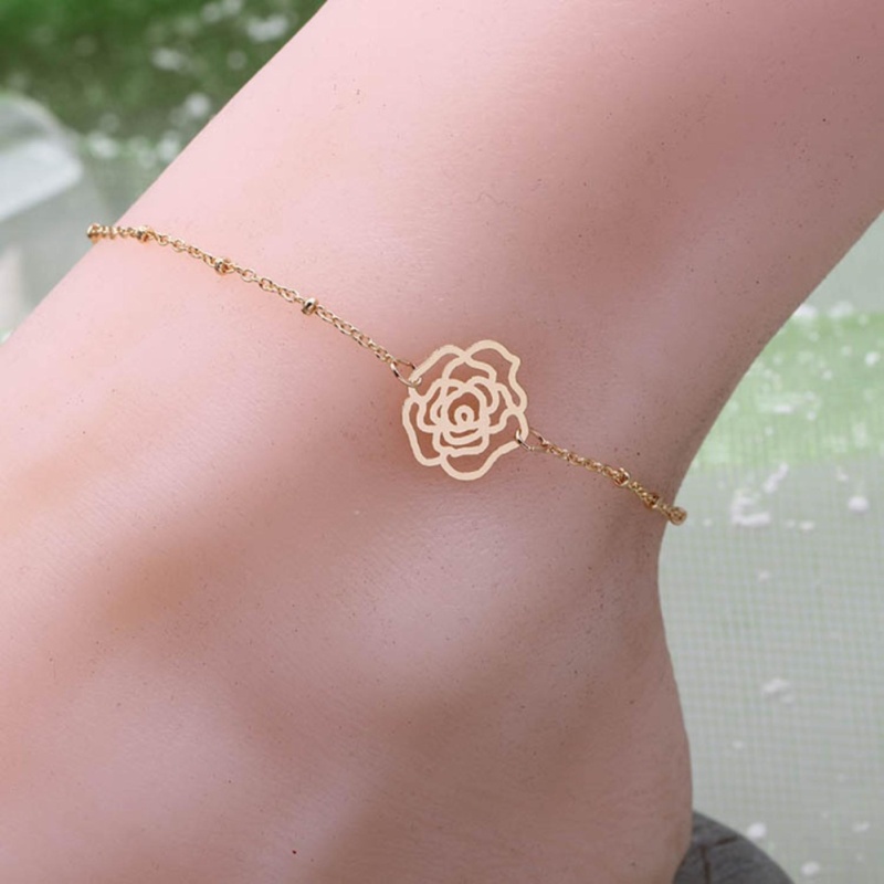 Lắc chân nữ hoa hồng phong cách Hàn Quốc
