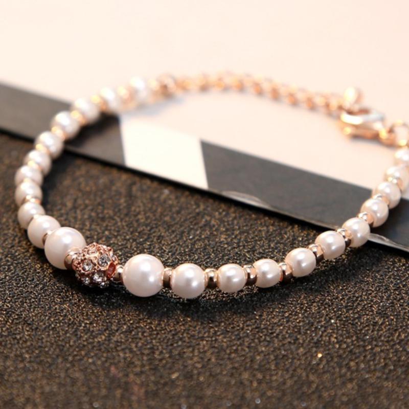 Lắc tay ngọc trai mạ vàng 18k - Smart Choice
