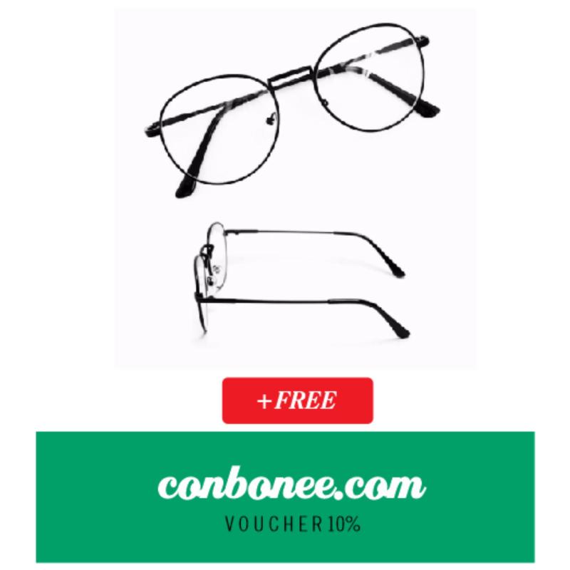 Giá bán Mắt kính ngố gọng cận Nobita thời trang (đen) + Tặng Voucher giảm giá 10%