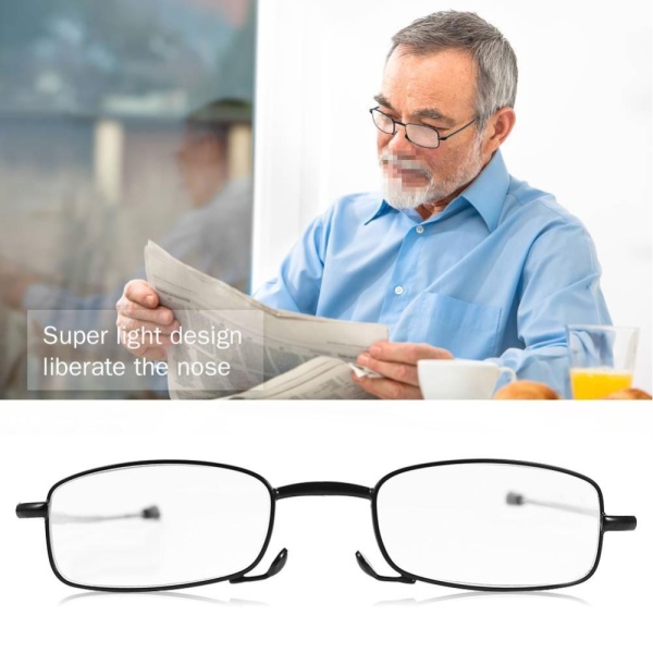 Giá bán Presbyopic Reading Glasses Compact Foldable Eyewear for Elders 7
Dioptre Available Black +2.00 - intl